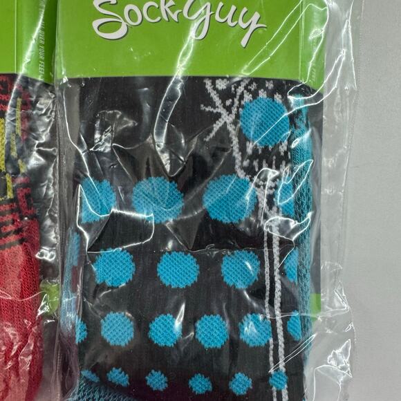 Sock Guy Performance Crew Socks  Set 3 Lacrosse Maryland/Lax Balls/Griffin L-XL - Picture 2 of 6
